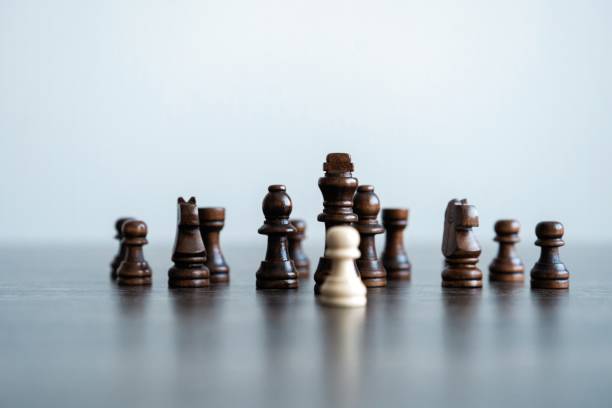 istock Chess figures on chessboard. concept of business strategy and tactic. 1158432828