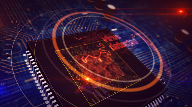 istock CPU on board with virus detected hologram 1158437297