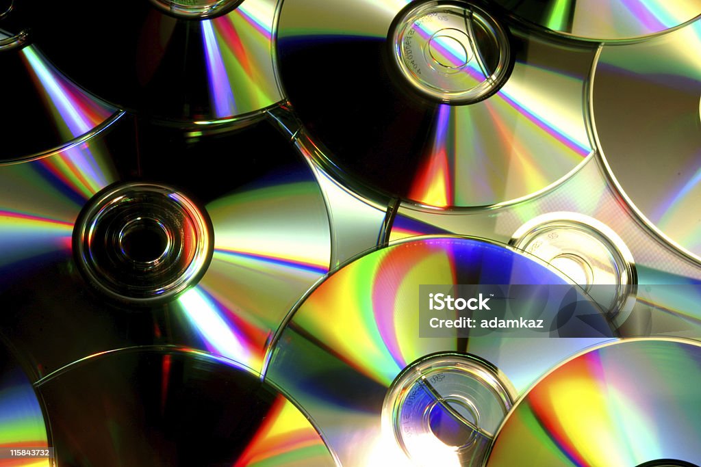 CDs - Foto de stock de Amarelo royalty-free