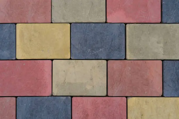 colorful paving or wall decoration tile texture