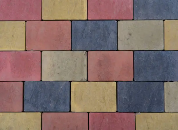 colorful paving or wall decoration tile texture
