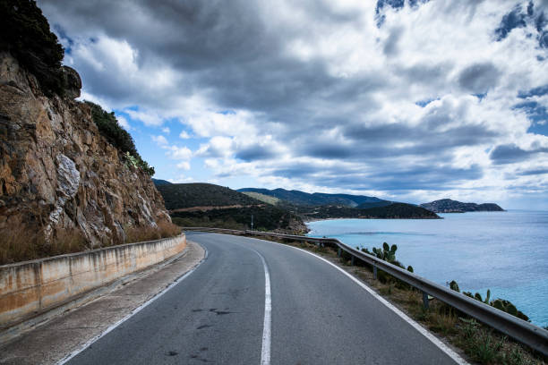 Road Along The Sea Coast