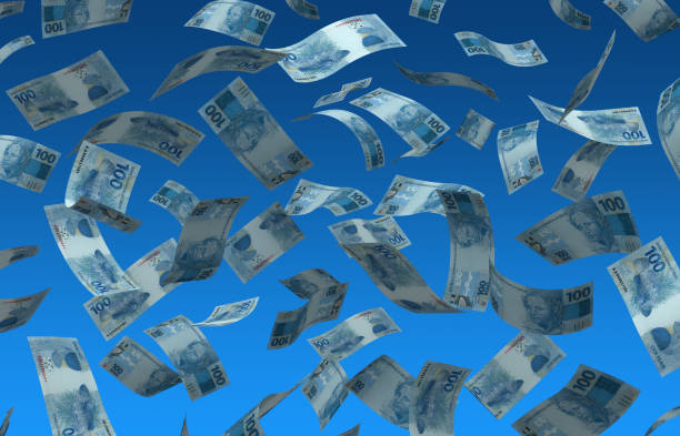 istock Flying Brazilian Real 1158438682