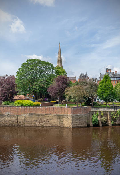 istock Church spire against a blue sky. 1158442438