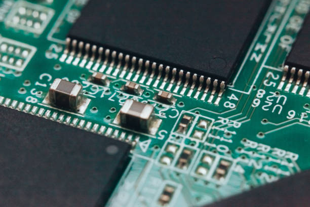 istock Circuit board repair. Electronic hardware modern technology. Motherboard digital personal computer chip 1158443965