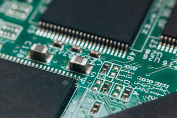 istock Circuit board repair. Electronic hardware modern technology. Motherboard digital personal computer chip 1158444011
