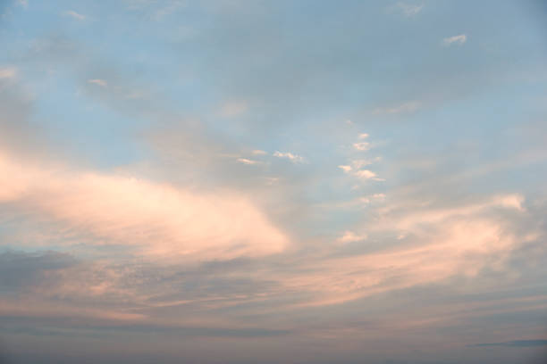 istock Beautiful clouds on sky in evening sunset 1158447297
