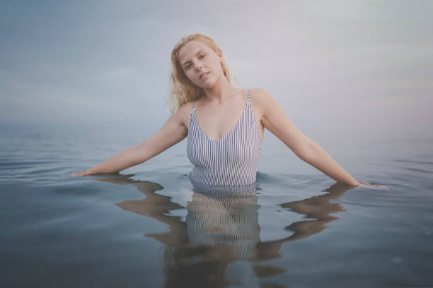 istock woman in the sea 1158454584