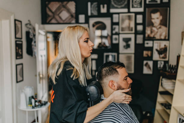 Man in the barber shop
