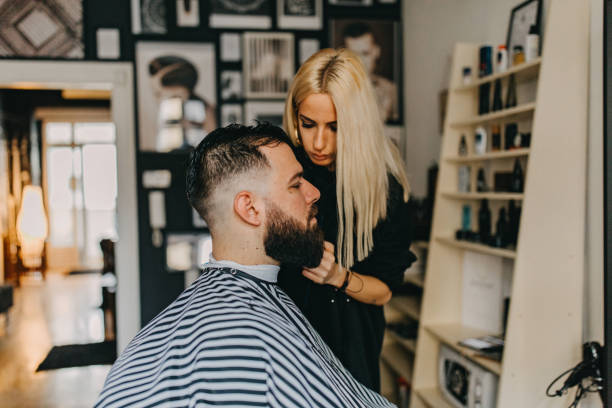 istock Man in the barber shop 1158454826