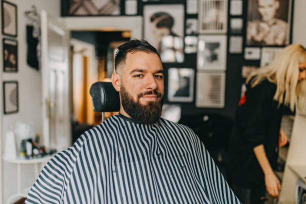 istock Man in the barber shop 1158455467