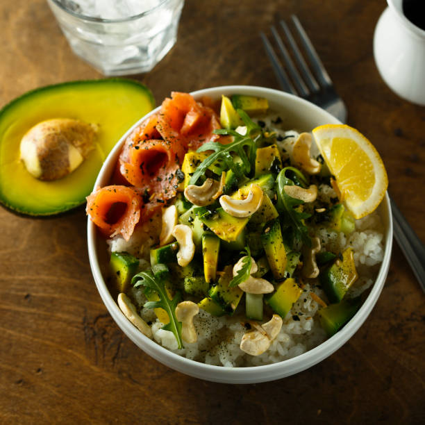 Healthy rice bowl