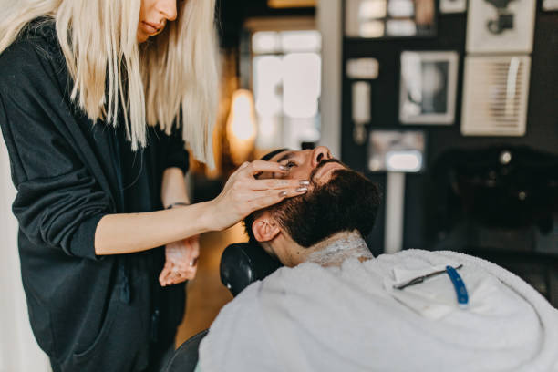 istock Man in the barber shop 1158456080