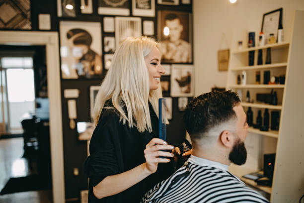 istock Man in the barber shop 1158456387