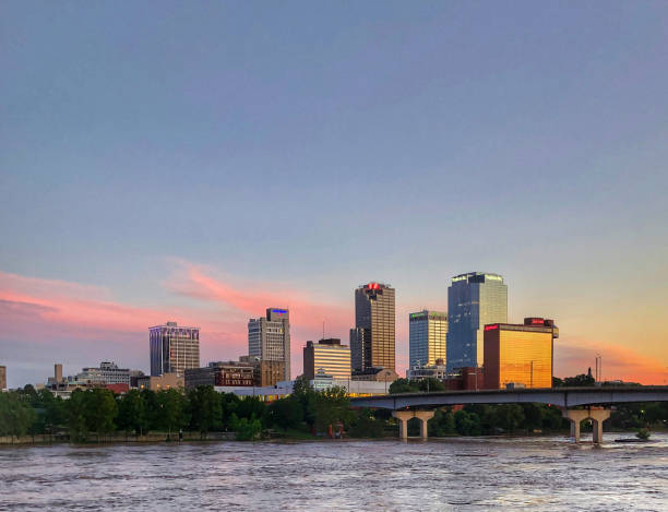 istock Springtime Dusk --Little Rock Skyline 1158458347
