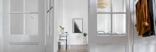 istock Home interior with stylish doors 1158461429
