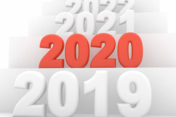 istock 2020 New Year text on ladder 1158463960