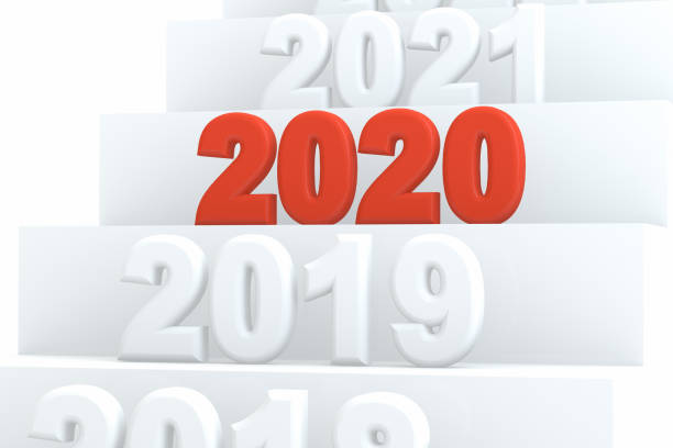 istock 2020 New Year text on ladder 1158464058