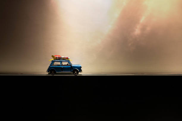 istock Toy car concept , spot light, low-key shot 1158465645
