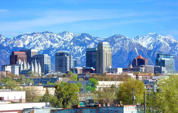 Salt Lake City, Utah Salt Lake City is the capital and the most populous municipality of the U.S. state of Utah rocky mountains north america photos stock pictures, royalty-free photos & images