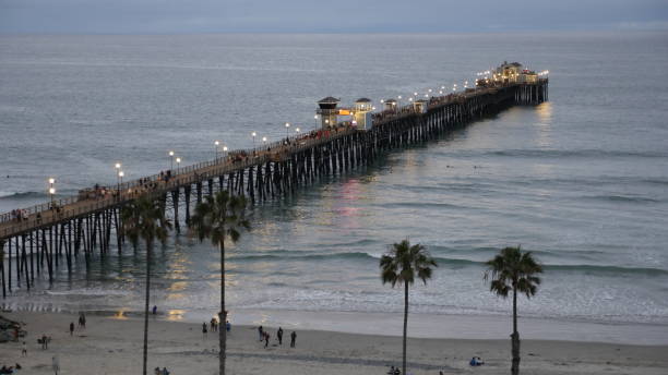 istock Oceanside Pier California at sunset shot in high resolution 1158467810