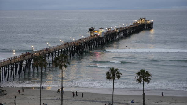 istock Oceanside Pier California at sunset shot in high resolution 1158467818
