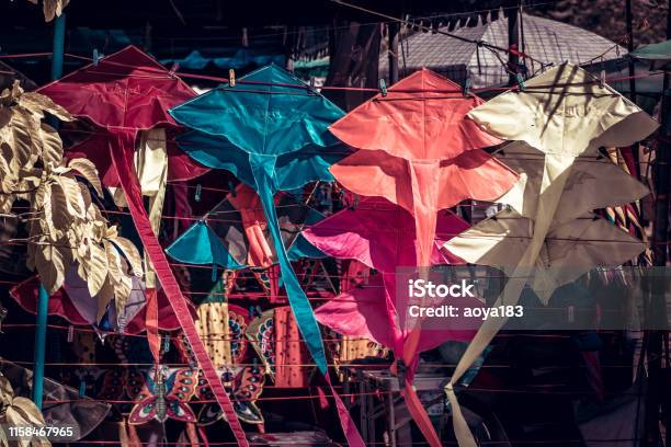 Lesbian concept of silk knickers on washing line Stock Photo