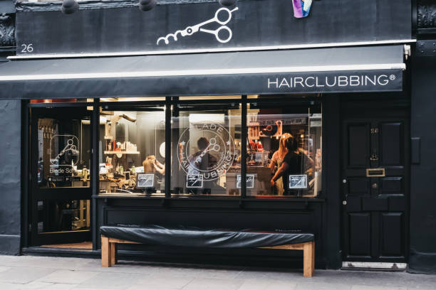 Exterior Of Hairclubbing A Trendy Hair Salon In Soho London Stock Photo -  Download Image Now - iStock