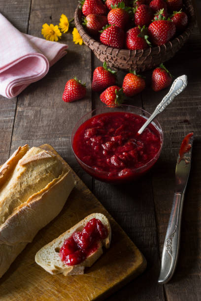 istock Homemade strawberry marmalade composition 1158470822