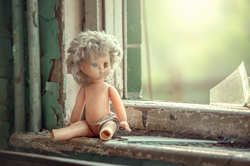 Russian dolls on shop window