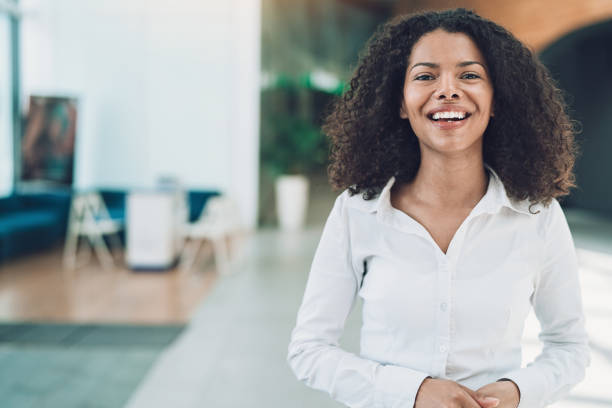 istock Smiling young businesswoman 1158484917
