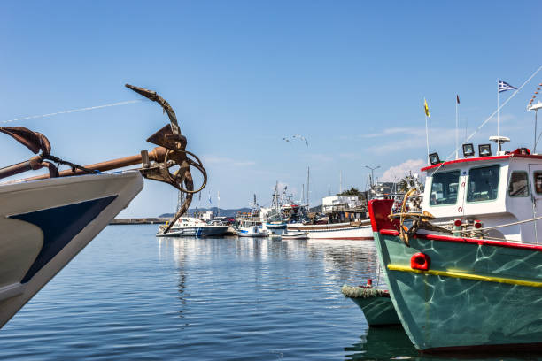 istock Fishing boats in the harbor 1158486849