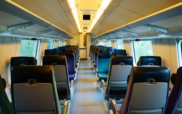 istock interior of an empty high speed train car 1158489598