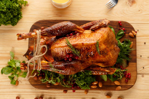 istock Baked turkey with berries 1158490744