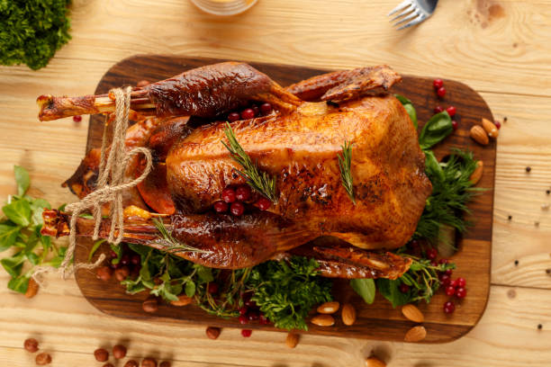 istock Baked turkey with berries and nuts 1158490879