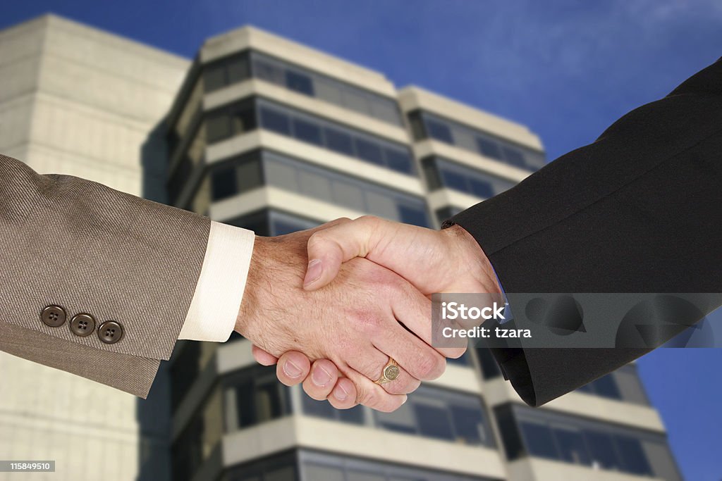 Business handshake Business men`s handshake. Adult Stock Photo