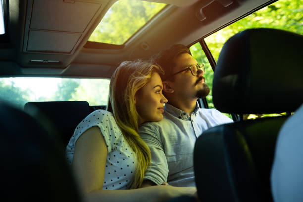 istock Young couple on road trip 1158495295