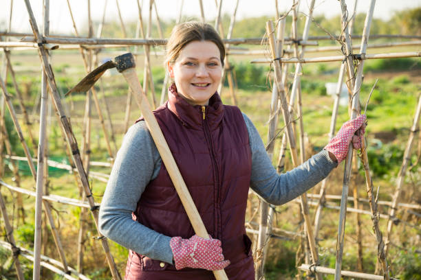 istock Female farmer on her plantation 1158498464