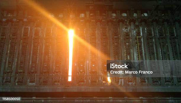 T Inert Gas Injection Operator Preparing For Inert Gas Injection In Coke Oven Stock Photo ...