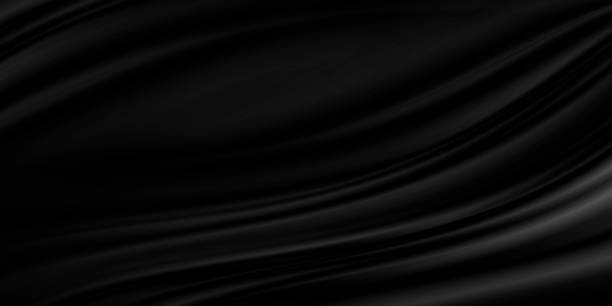 istock Black luxury fabric background with copy space 1158500602