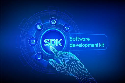 Software Development Kit Visual Sdk Software Development Kit Programming Language Technology Concept On ...