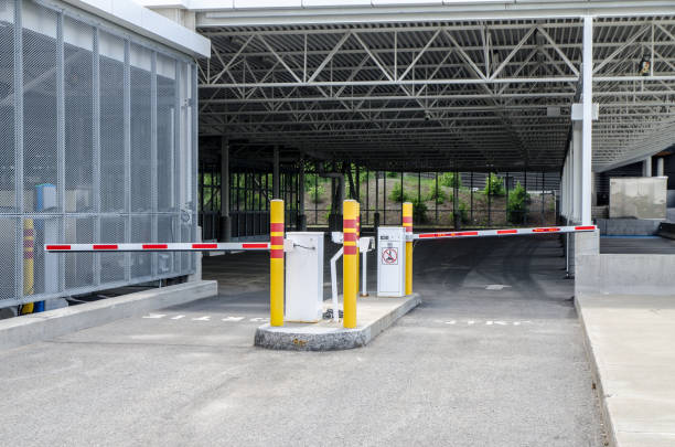 istock Entrance of covered parking 1158505386