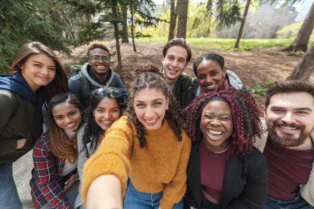 istock Multi-Ethnic Group of University Students Taking a Selfie 1158514162