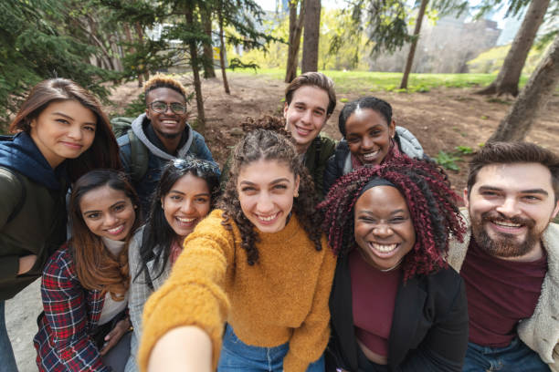 istock Multi-Ethnic Group of University Students Taking a Selfie 1158514163