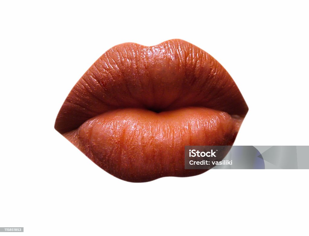 Des lèvres: Embrasser - Photo de Adulte libre de droits