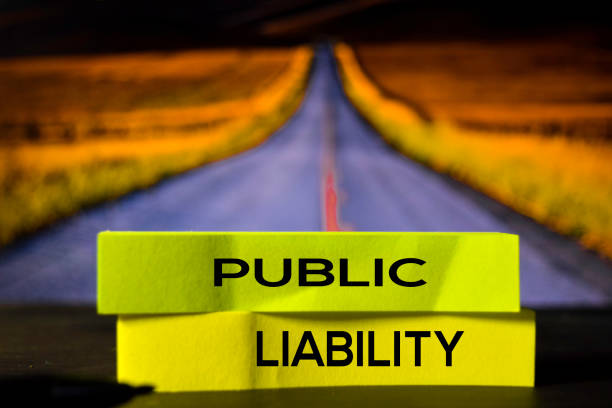 istock Public Liability on the sticky notes with bokeh background 1158519827