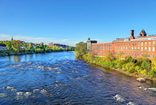 istock Merrimack River in Manchester, New Hampshire 1158521850