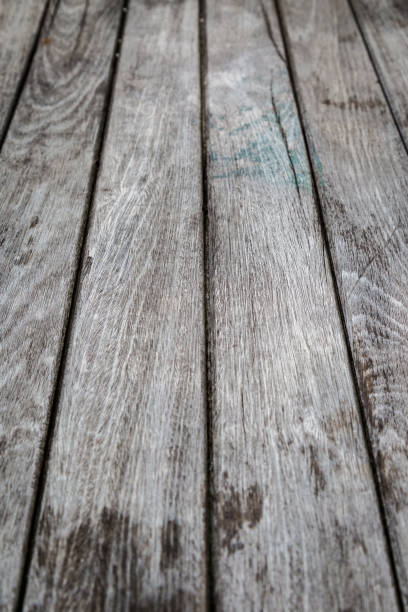istock Vintage old wood plank texture use for 1158527665