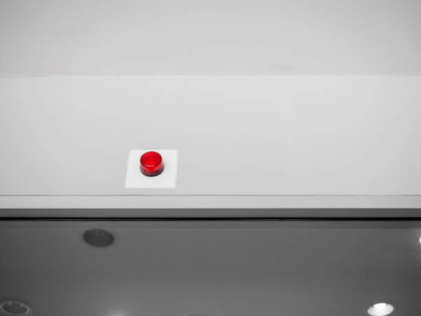 istock Emergency alarm siren on the white wall inside the building 1158528818