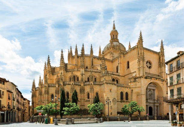 istock Beautiful Cathedral in Segovia 1158534443